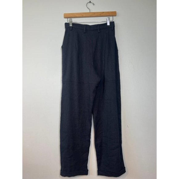 Just Bee Queen Kai Pleated Ankle Straight Pants Women's Black Size: Small NWT - Picture 7 of 10